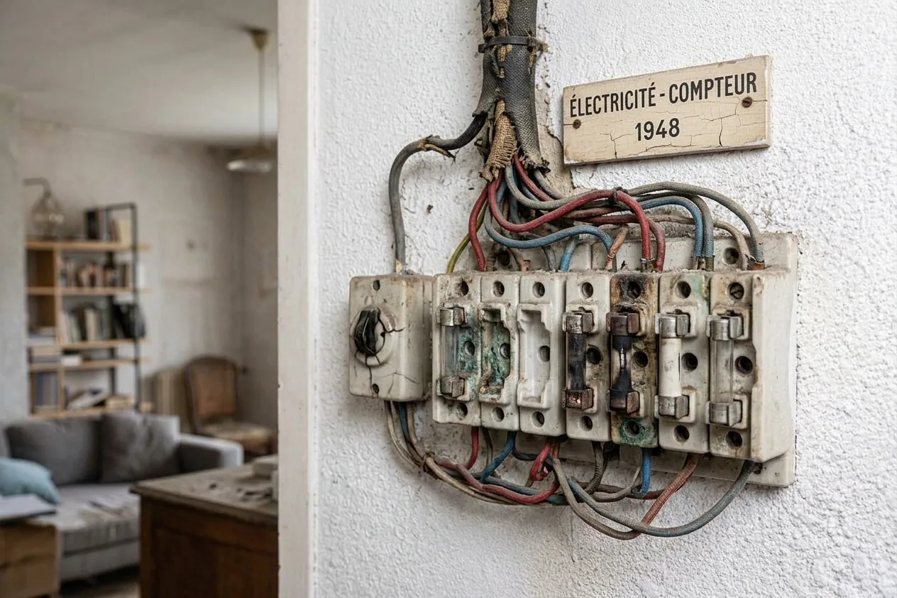 Diagnostic électrique obligatoire à Savigny-le-Temple — avant (chantier 1) Diagnostic électrique obligatoire à Savigny-le-Temple — avant (chantier 1)